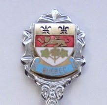 Collector Souvenir Spoon Canada Quebec Coat of Arms Cloisonne Emblem - £8.02 GBP