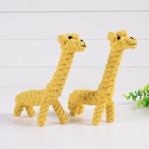 Giraffe Fun Bites: Wholesome Cotton Rope Toy For Small Dogs - £9.48 GBP