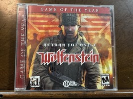 Return to Castle Wolfenstein: Game of the Year (PC, 2002) Complete 2 Discs - $9.89