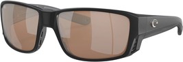 Costa Del Mar 06S9105 910503 Tunna Alley Pro Sunglasses Black Copper Sil... - $292.00