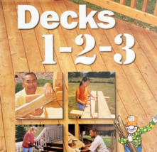 Home Depot Decks 1 2 3 DIY First Edition 2001 Carpentry Home Repair BKBX13 - £7.91 GBP