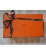 Hermes box rectangle with ribbon gift quality empty #031 orange - $24.74