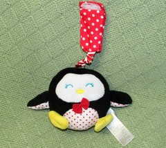 Magic Years Baby Penguin Chime Rattle Plush Crib Hand Toy 4&quot; Stuffed Animal - £5.65 GBP