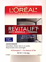 New Loreal Revitalift Anti-Wrinkle + Firming Night Cream Skin Moisturize... - £15.69 GBP