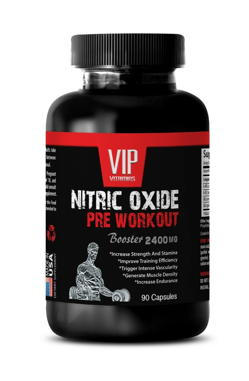 muscle gain kit - NITRIC OXIDE 2400 - nitric oxide enhancer 1B - $17.72