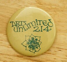Arts Unlimited 214 Membership Pinback Button Seattle Washington Communit... - $12.86