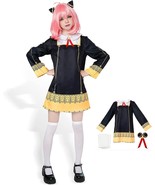 Woman&#39;s Anya Forger Cosplay Dress with 2 Headdress and Socks - Size: 2XL - $19.37