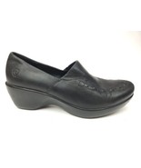 Ariat Shoes Womens 9 B Wedge Clogs Black Leather Pull On Round Toe 21160 - $54.53 CAD