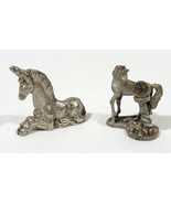 1 Cuteri Pewter Unicorn &amp; 1 Unknown Brand Unknown Metal - $221.63 MXN