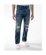 Lazer Men&#39;s Straight Fit Stretch Jeans Blue B4HP - $19.95