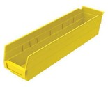 Akro-Mils 30128Yello Shelf Storage Bin, Yellow, Plastic, 17 7/8 In L X 4... - $16.99
