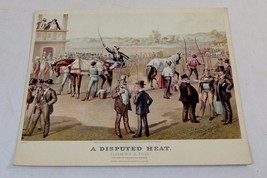 Currier &amp; Ives 10&quot; x 12&quot; Print &quot;A Disputed Heat - Claiming A Foul&quot; ~ #160205-09 - £23.60 GBP