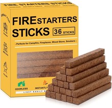 Natural Fire Starter 36 Sticks Camping BBQ Outdoor Travel Hunting Survival Gear - £5.46 GBP