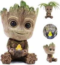 Groot Flower Pot With Hole, Planter Pot For Air Plants, Succulent, And Pen - £32.92 GBP