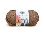 Lion Brand Yarn (1 Skein) Vanna&#39;s Choice Yarn, Dark Grey Heather - £3.07 GBP+