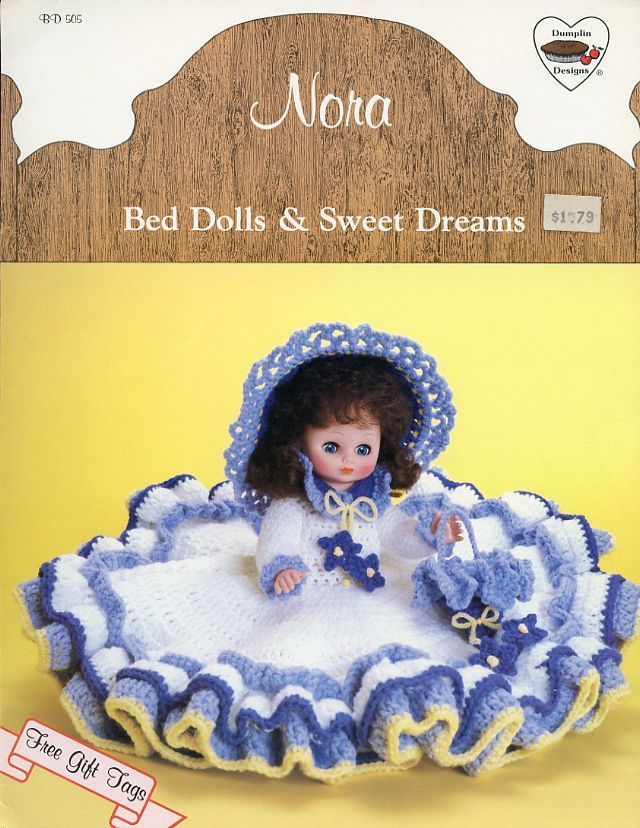 Nora Bed Dolls & Sweet Dreams Doll Outfit Crochet Pattern/Instructions Leaflet - $2.22