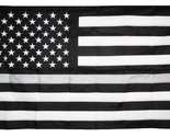 AES 3x5 Embroidered Sewn American USA Thin Grey Line 220D Nylon Flag Gro... - $24.88