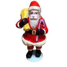Papermache Santa Father Christmas Decoration Holiday Figurine 13&quot; - £23.59 GBP