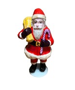 Papermache Santa Father Christmas Decoration Holiday Figurine 13&quot; - £23.54 GBP