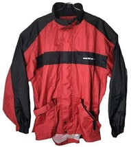 Mossi Men XL Motorsport Apparel Red Black Adjustable Waist Full Jacket - $35.48
