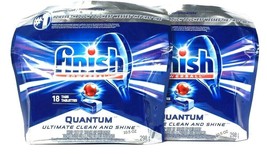 2 Finish 10.5 Oz Finish Powerball Quantum 18 Tabs Automatic Dishwasher D... - $26.99