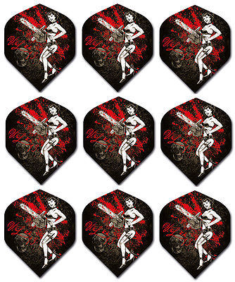 Alchemy Chainsaw Masscara Standard Dart Flights - 3 Sets (9 Flights) ACH... - $4.93