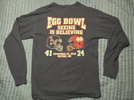2012 Ole Miss vs Missississippi State Egg Bowl Long Sleeve T Shirt Mediu... - $9.60