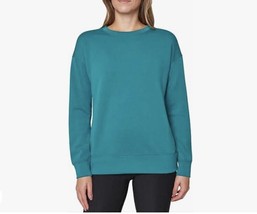 Mondetta Women&#39;s Plus Size 3X Teak Scuba Crewneck Sweatshirt NWT - £10.69 GBP