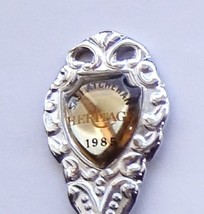 Collector Souvenir Spoon Canada Saskatchewan Milden Heritage 1985 Emblem - $2.99