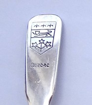 Collector Souvenir Spoon Canada Quebec Coat of Arms Shield - £3.98 GBP