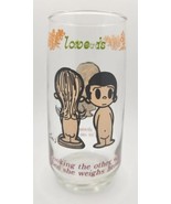 Vintage 1970 LA Times  &quot;Love Is...&quot; Glass By Kim Casali Weight / Diet MS3 - £13.50 GBP