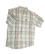 G-Unit Heavy Weight Plaid Button Short Sleeve Shirt Green Plaid Men Larg... - €11,60 EUR