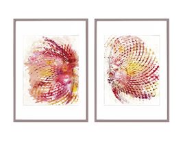 Original watercolor Set of 2 watercolor abstract butterflies set, 20 x 2... - £66.70 GBP