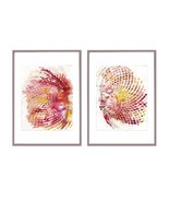 Original watercolor Set of 2 watercolor abstract butterflies set, 20 x 2... - $130.36 CAD