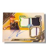 Clarke Schmidt 2021 Topps Triple Threads AUTO RELIC Rookie # /35 - $37.50