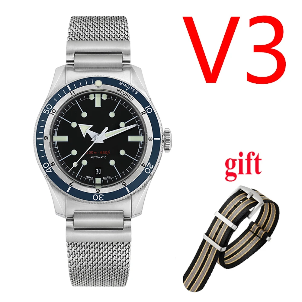 Dive Watch IX&amp;DAO 40mm GMT Men PT5000 Automatic Mechanical Watches Water... - £442.08 GBP