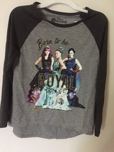 New Disney Descendants Born to be Royal Girls Large 10-12 Long Sleeve Shirt - £10.67 GBP