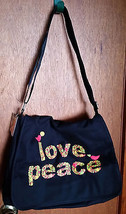 Joe Boxer Women Accessory Purse Love Peace Shoulder Bag Handbag Fashion ... - $18.99