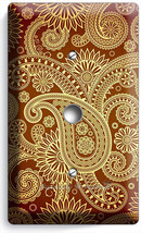 DAMASK PAISLEY PATTERN LIGHT DIMMER CABLE WALL PLATE COVER LIVING ROOM B... - $174.38 MXN