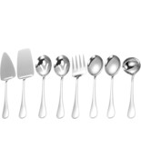 Stainless Steel Serving Utensils,8 Pcs Serving Set With Serving, Dishwas... - $41.99