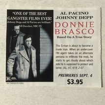 Donnie Brasco Movie Print Ad Al Pacino Johnny Depp TPA19 - $6.92