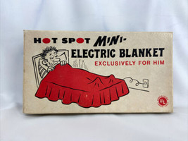 Vintage Gag Novelty Gift For Men - Hot Spot Mini Electric Blanket Décor Funny - £11.17 GBP
