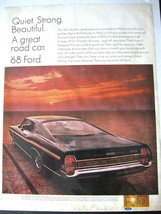 Vintage Ford XL Fastback Color Advertisement - 1968 Ford XL Fastback Ad - $12.99