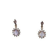 14k Gold Sapphire and Diamond earrings - £284.06 GBP