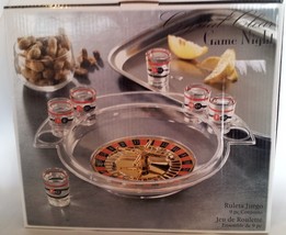 Crystal Clear Shot Glass Roulette Bar Game Set - NEW IN PKG! Poker Night Fun! - £10.34 GBP