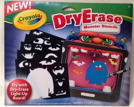 Crayola Dry Erase MONSTER Stencils For Use With Crayola Dry Erase - NEW - $9.62