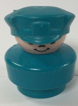 Fisher Price Chunky Little People Turquoise Bus Driver 1990 - $3.94