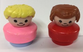 Fisher Price Chunky Little People LOT of 2 - MOM &amp; VAL - Girl Figures - £5.48 GBP