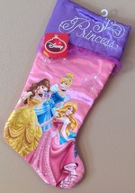 Disney Princess Cinderella, Belle &amp; Aurora Christmas Stocking   16&quot; Large   New - £14.11 GBP