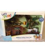 Let&#39;s Play MILITARY ACTION HERO Play Set - 12 Pieces Include Helicopter ... - £10.25 GBP